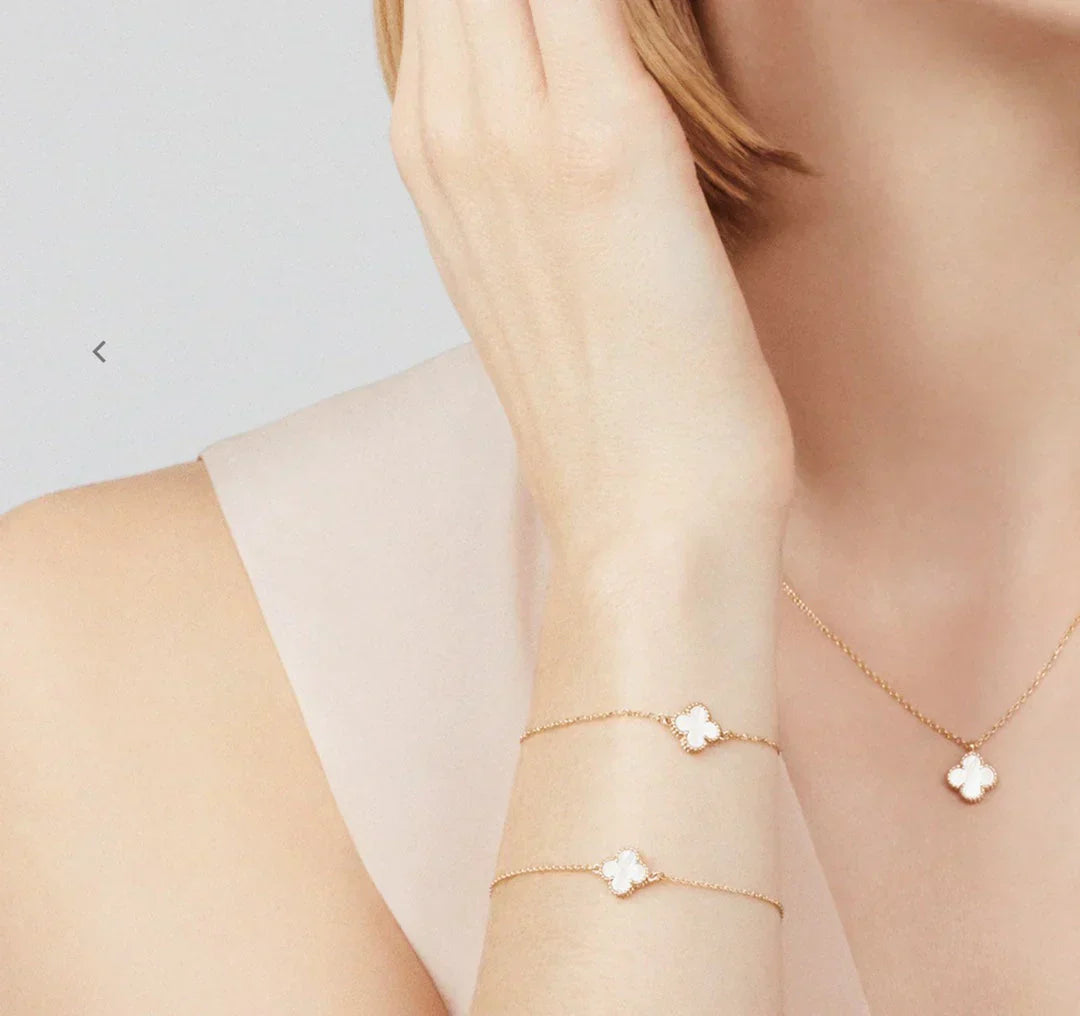 Four-Leaf Clover | Necklace – White