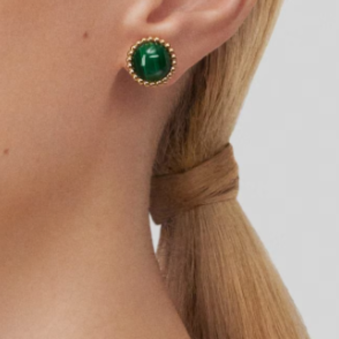 Sassy | Earrings – Green/Gold
