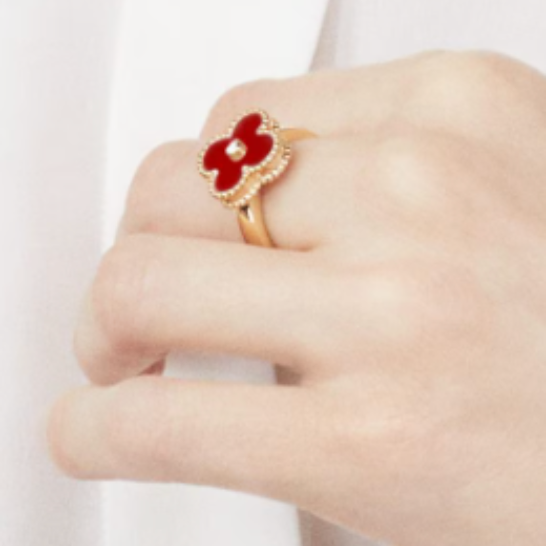 Amber | Ring – Red/Gold