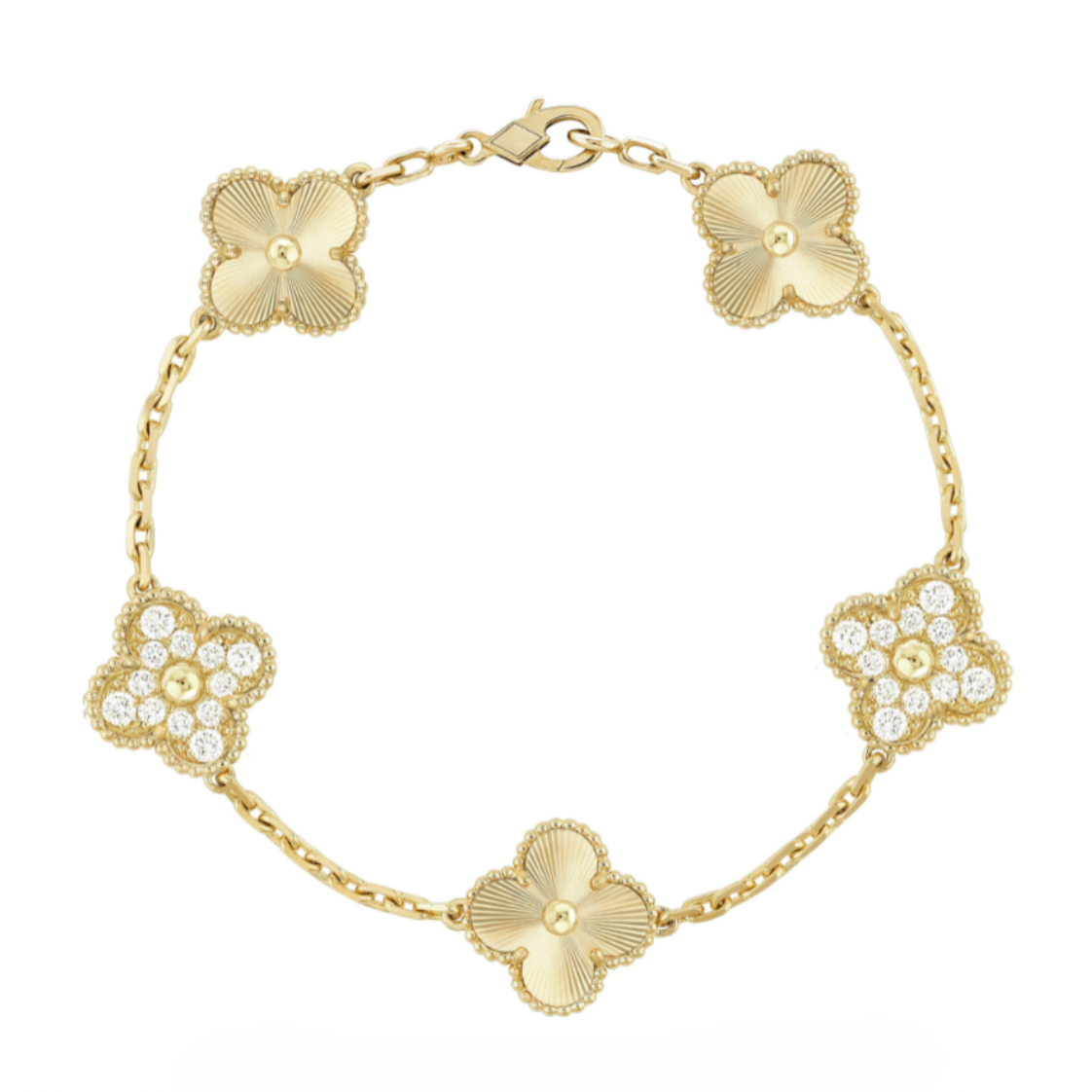 Four-Leaf Clover Deluxe | Bracelet – Gold