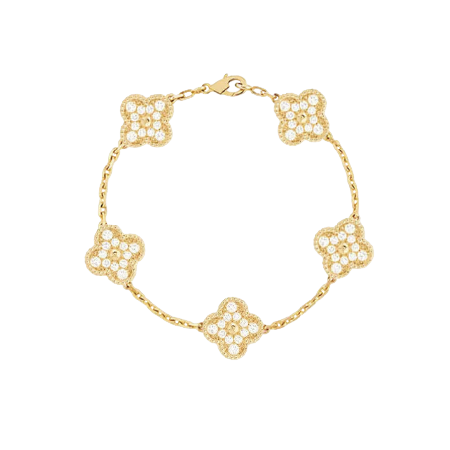 Four-Leaf Clover Deluxe | Bracelet – Gold