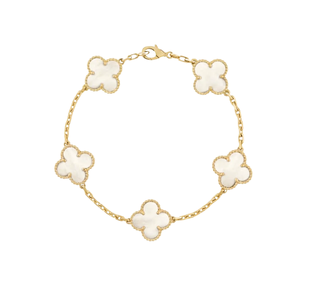 Four-Leaf Clover | Bracelet Set – Gold