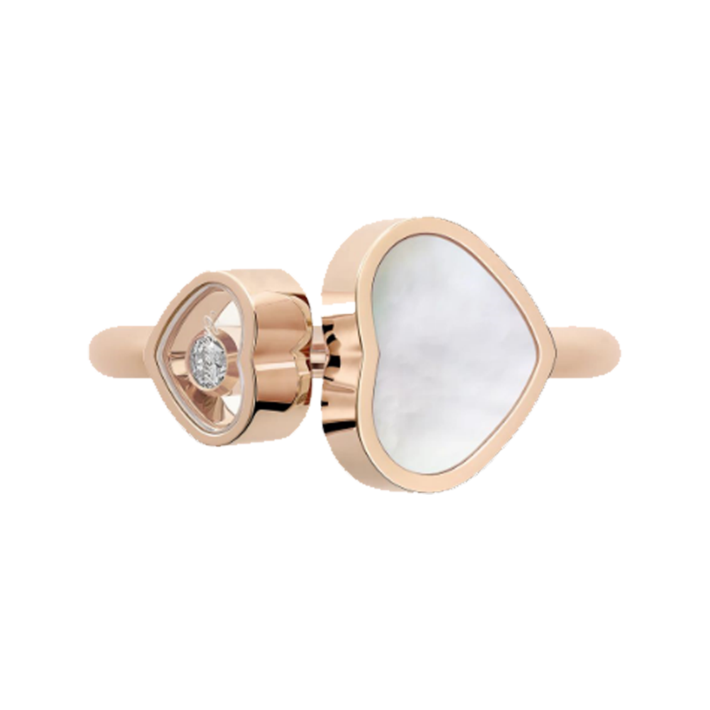 Heart | Ring – Rose Gold/White