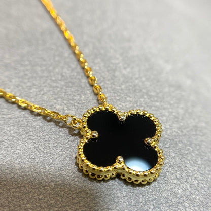 Four-Leaf Clover | Necklace – Black