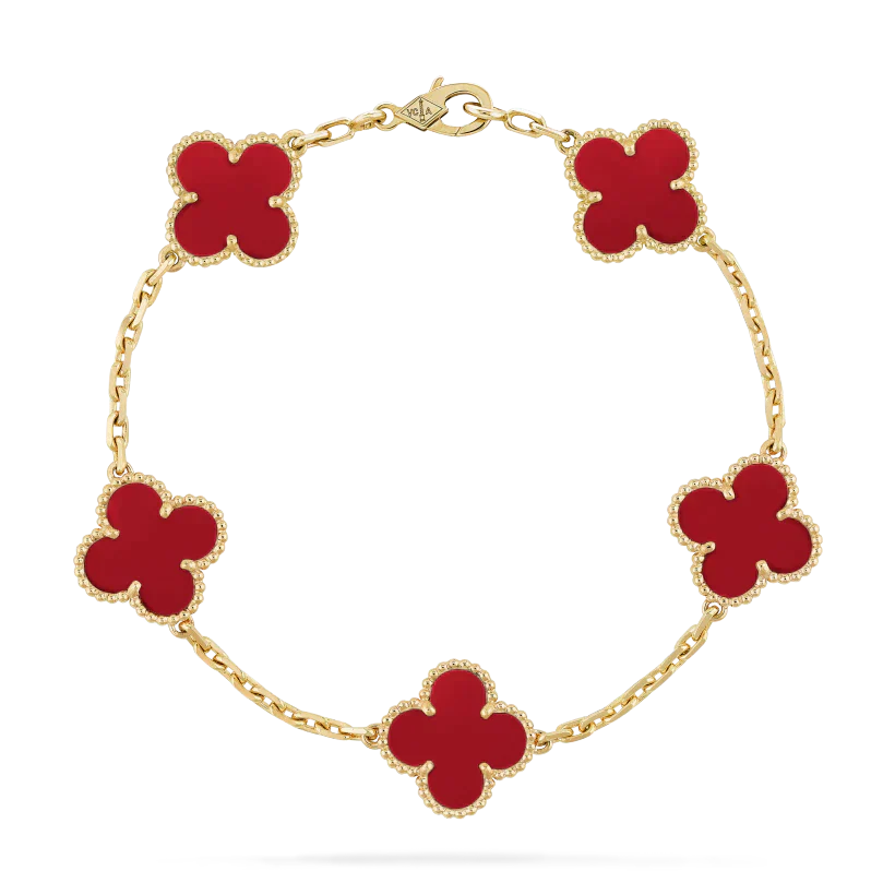 Milan | Bracelet Set – Gold/Red