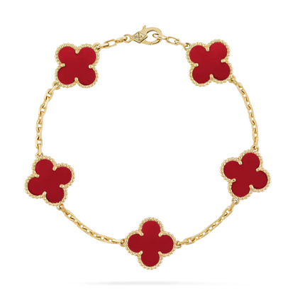 Milan | Bracelet Set – Gold/Red