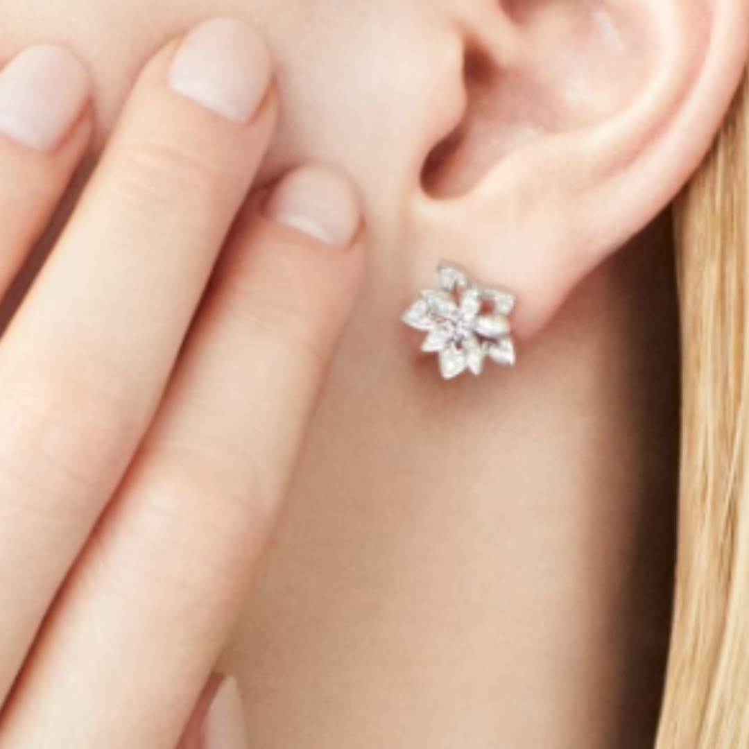 Snowflake | Earrings – Diamond/Silver