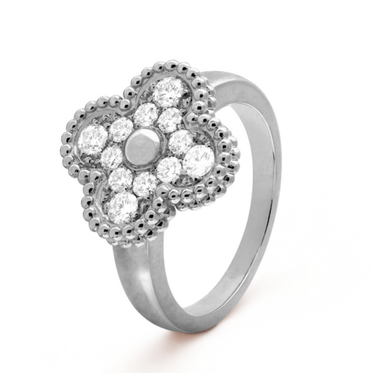 Amber | Ring – Diamond/Silver