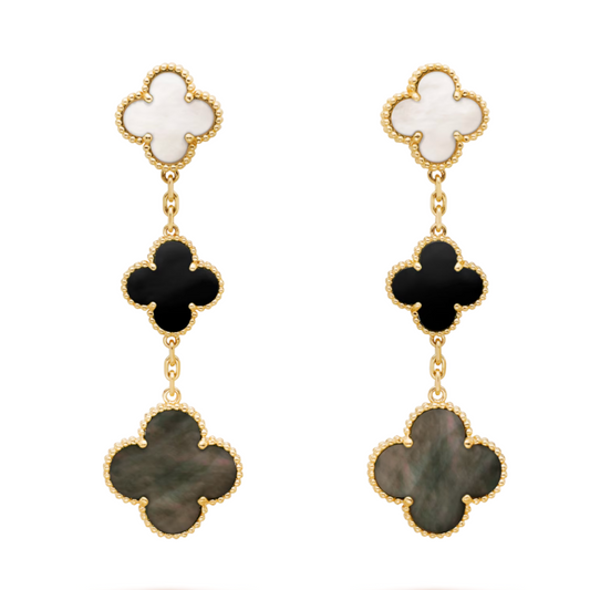 Coki Dreier | Earrings – White/Blue/Grey/Gold