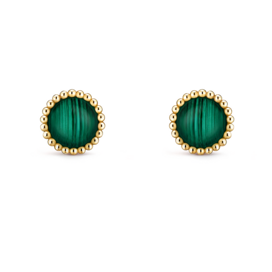 Sassy | Earrings – Green/Gold
