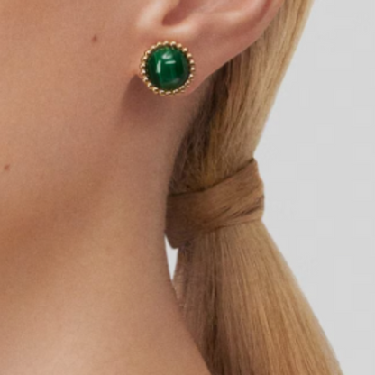Sassy | Earrings – Green/Gold