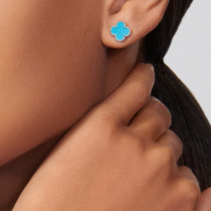 Coki | Earrings – Blue/Silver