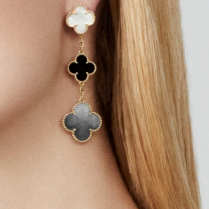 Coki Dreier | Earrings – White/Blue/Grey/Gold