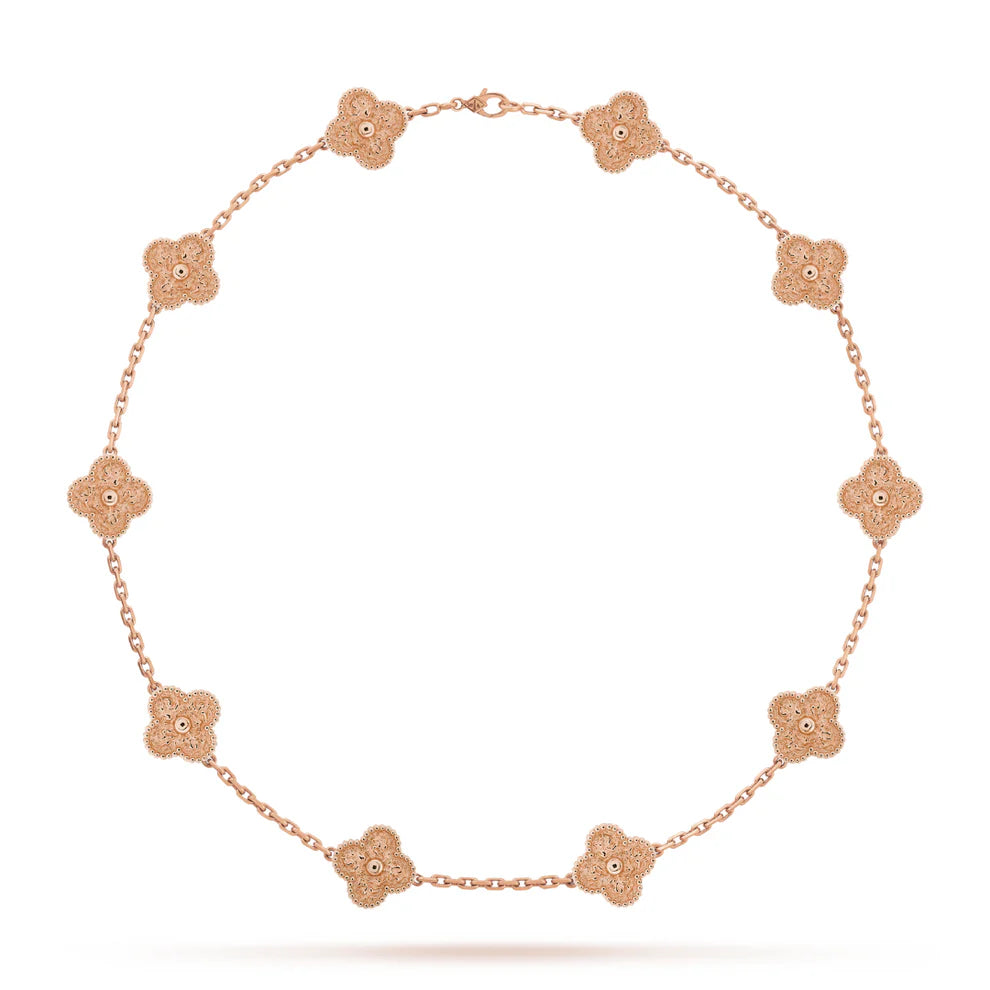 Four-Leaf Clover | Necklace – Rose Gold
