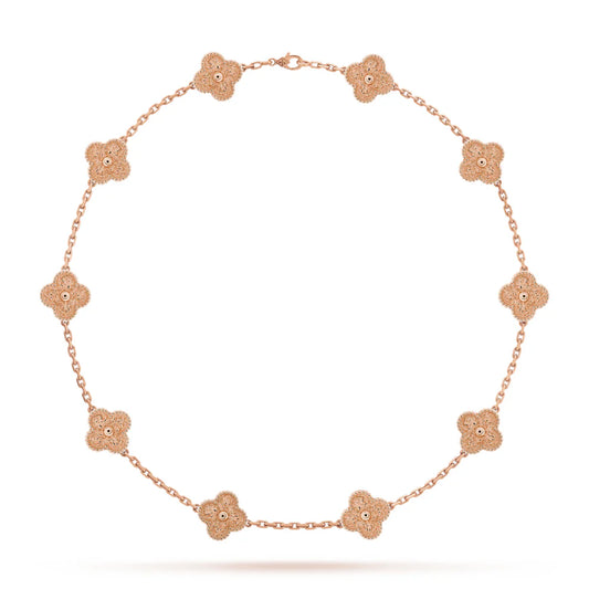 Four-Leaf Clover | Necklace – Rose Gold