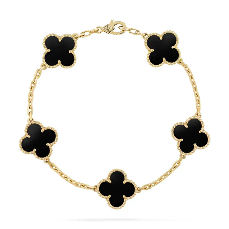 Four-Leaf Clover | Bracelet – Black