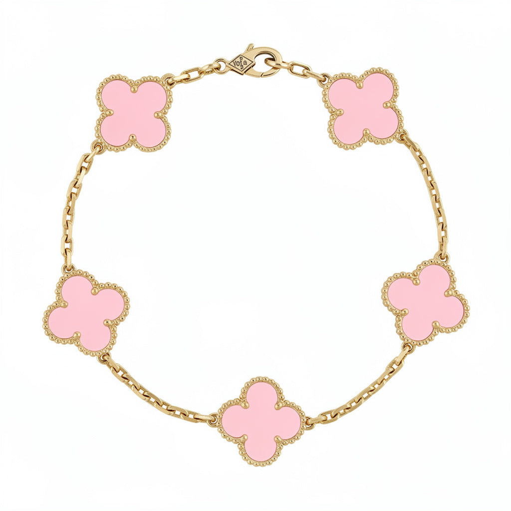 Four-Leaf Clover | Bracelet – Pink