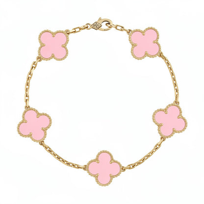 Four-Leaf Clover | Bracelet – Pink