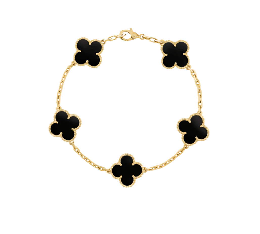 Four-Leaf Clover | Bracelet Set – Gold