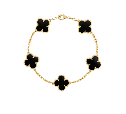 Four-Leaf Clover | Bracelet Set – Gold