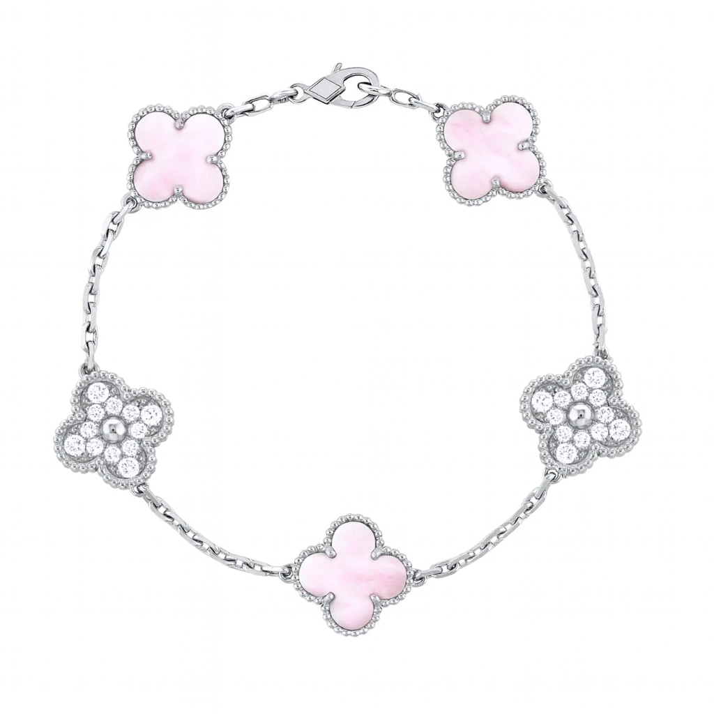 Four-Leaf Clover Deluxe | Bracelet – Pink