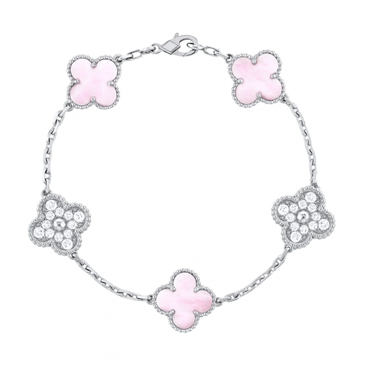 Four-Leaf Clover Deluxe | Bracelet – Pink