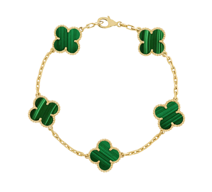 Four-Leaf Clover | Bracelet Set – Gold