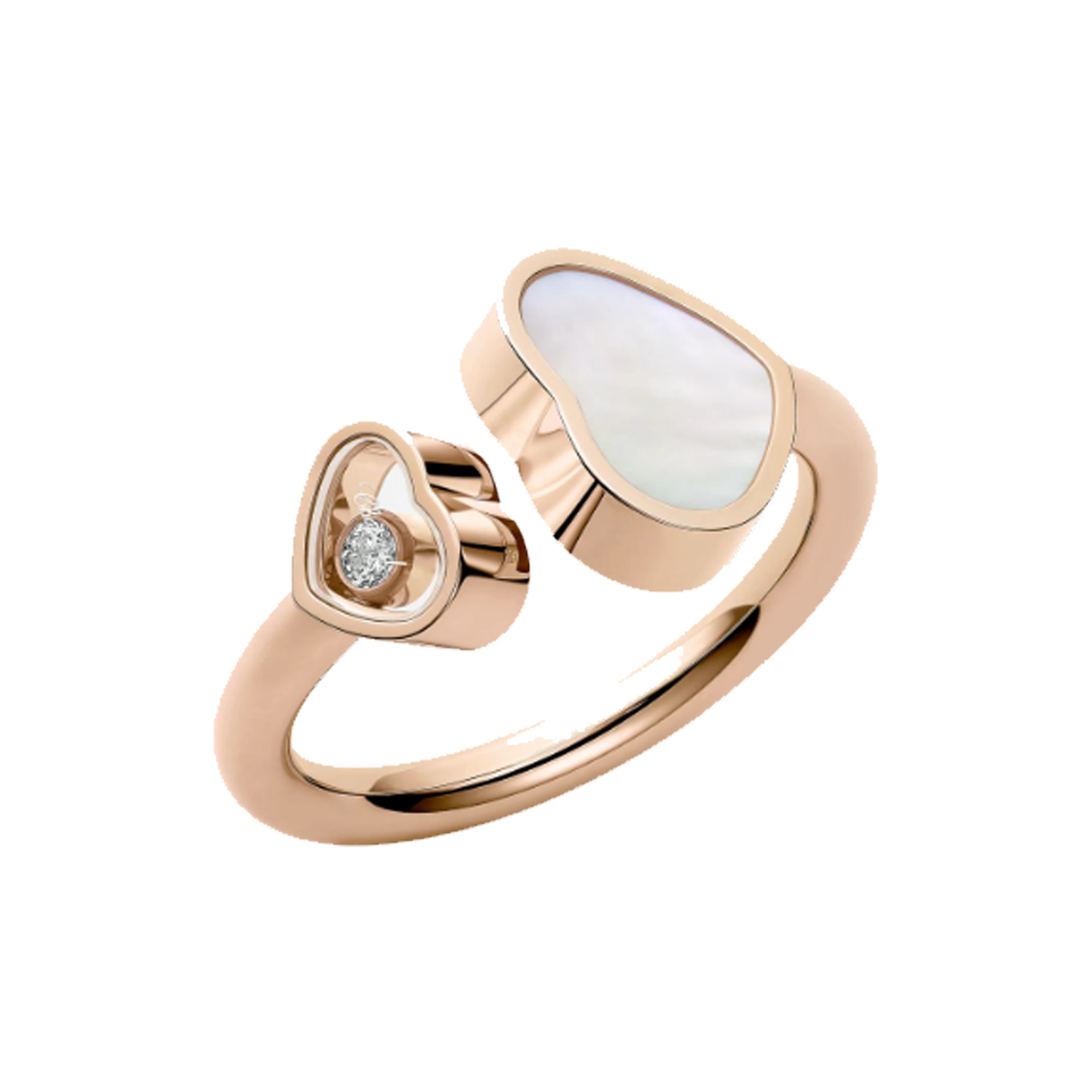 Heart | Ring – Rose Gold/White