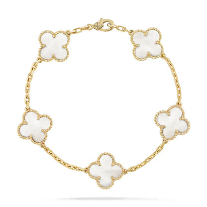 Four-Leaf Clover | Bracelet – White