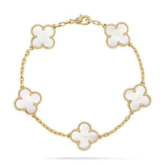 Four-Leaf Clover | Bracelet – White