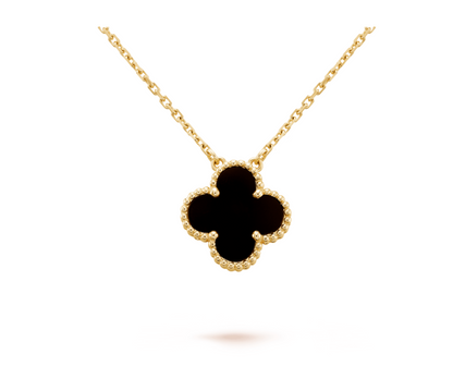 Four-Leaf Clover | Necklace – Black