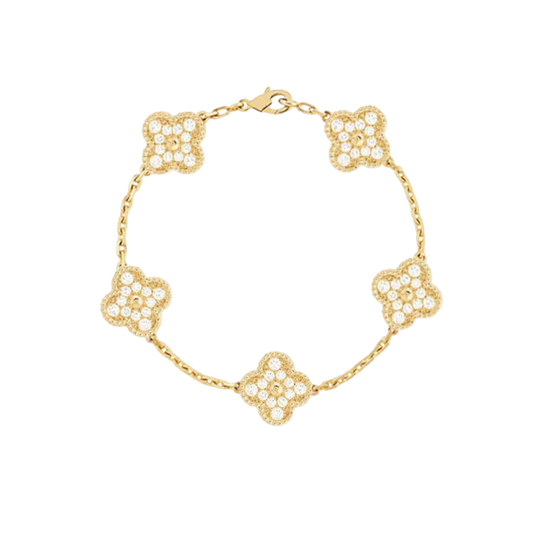 Four-Leaf Clover Deluxe | Bracelet – Gold