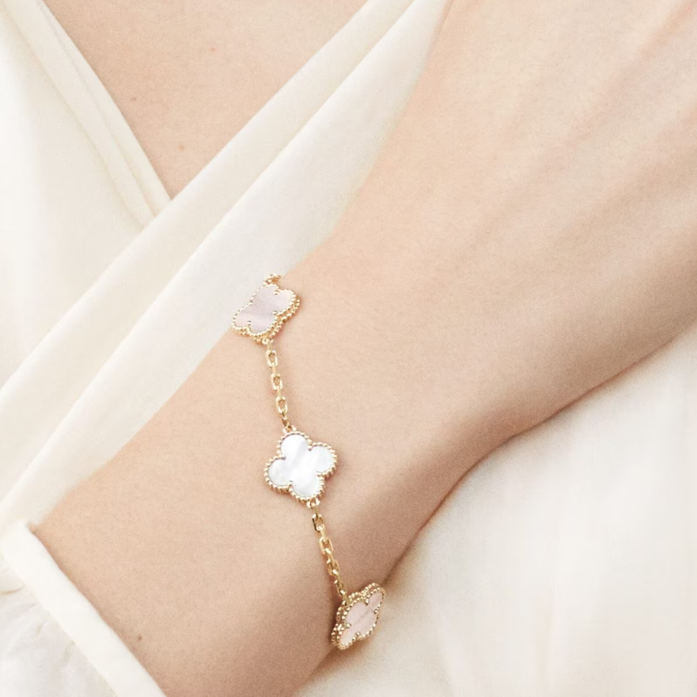 Four-Leaf Clover | Bracelet – White