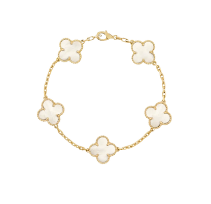 Four-Leaf Clover | Bracelet Set – Gold