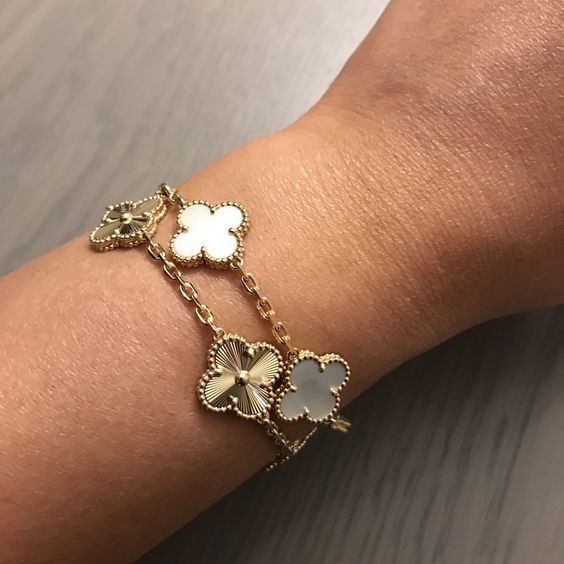 Four-Leaf Clover | Bracelet – White