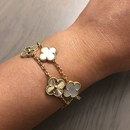 Four-Leaf Clover | Bracelet – White