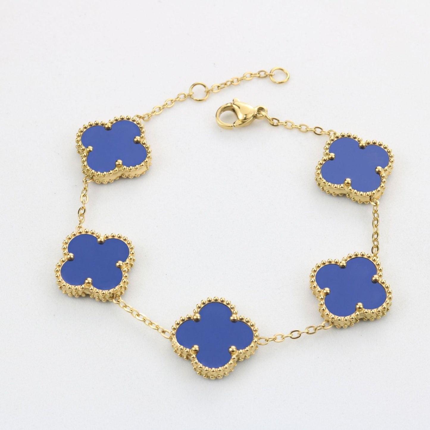 Four-Leaf Clover | Bracelet – Blue