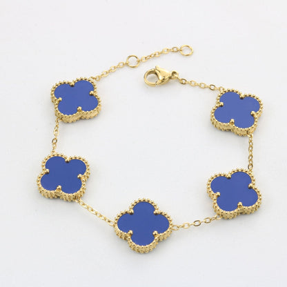 Four-Leaf Clover | Bracelet – Blue