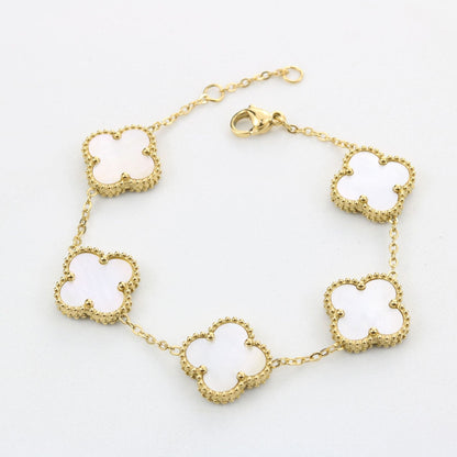 Four-Leaf Clover | Bracelet – White